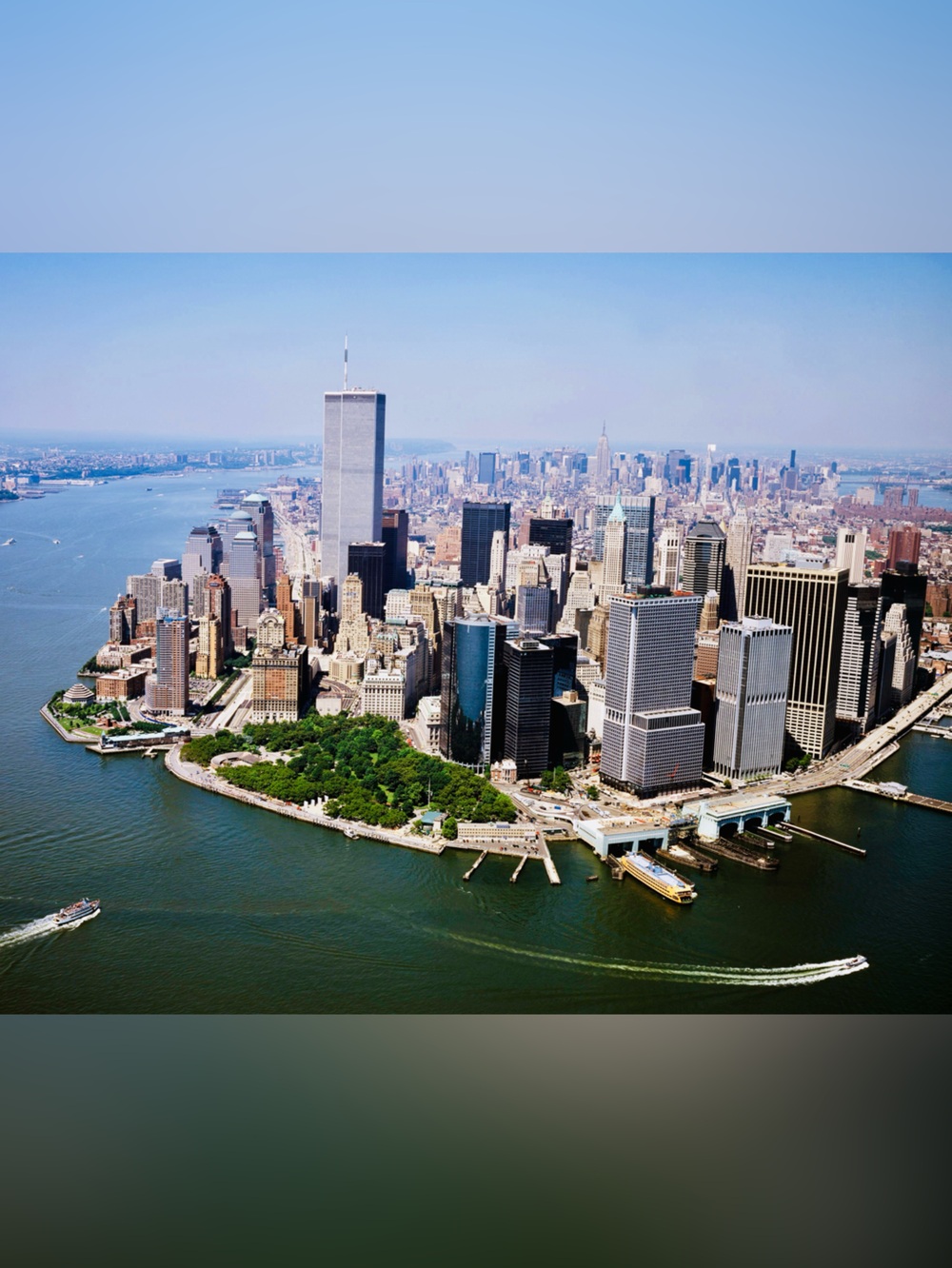 1997 Lower Manhattan World Trade Centers New York City 8x10 Photo Print #2